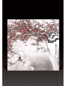 粉彩·飛雪迎春到-盛北京