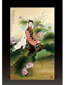 釉上裝飾·仕女圖-吳火良