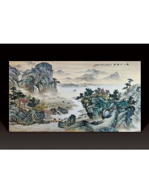 古畫珐琅·溪山行旅圖-盛北京