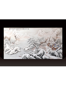 粉彩雪景·瑞雪兆豐年-熊國瑞