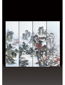 新粉彩·四季山水-盛北京