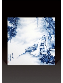 青花·高士圖-劉蒙