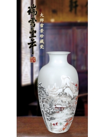 《瑞雪丰年》大师雪景珍藏瓷
